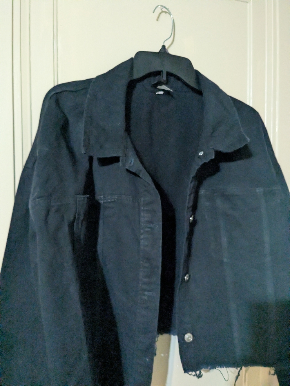 DIVIDED Dark BLACK DENIM Jacket